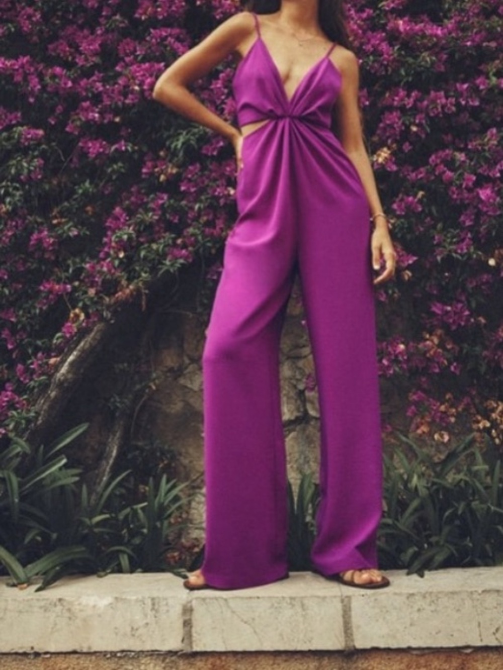 ZARA Cut Out Jumpsuit NWT Spring Summer Vacation Travel Birthday Date Elegant